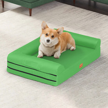 Green Trista Orthopedic Calming Dog Bed